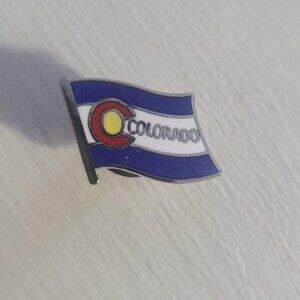 Colorado USA State Flag Lapel Pin Tie Tack Brooch